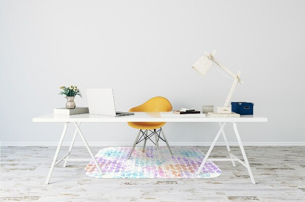 Tapis pour chaise de bureau Feuille de brocart