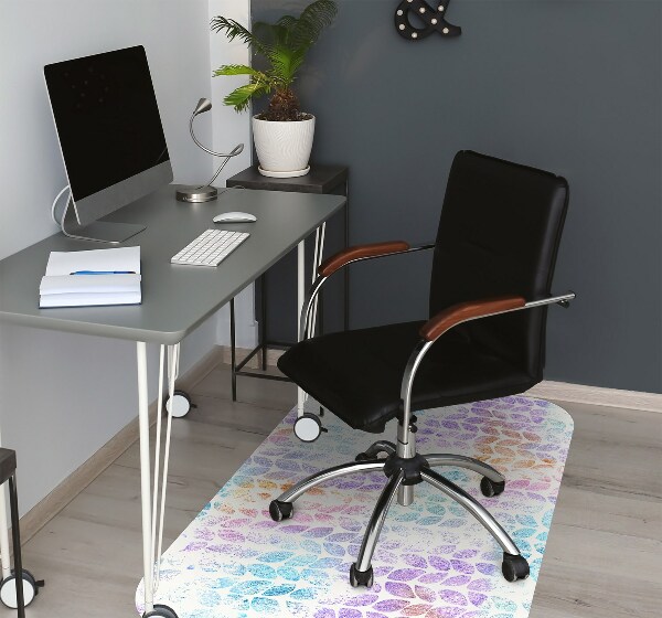 Tapis pour chaise de bureau Feuille de brocart