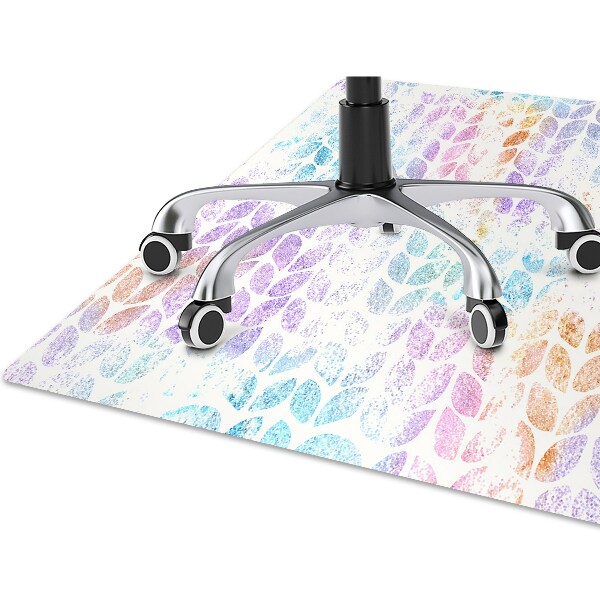 Tapis pour chaise de bureau Feuille de brocart
