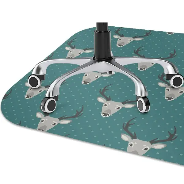 Tapis bureau Cerf gris