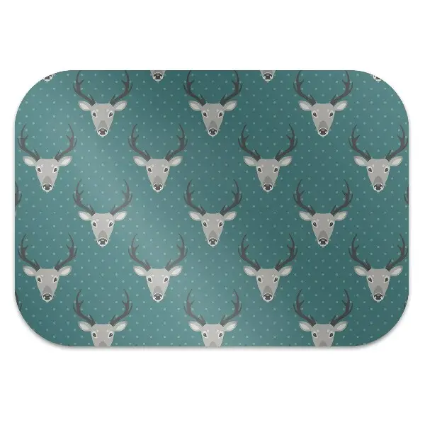 Tapis bureau Cerf gris