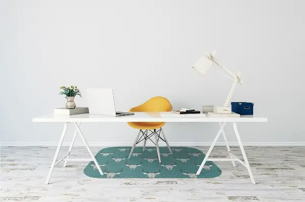 Tapis bureau Cerf gris