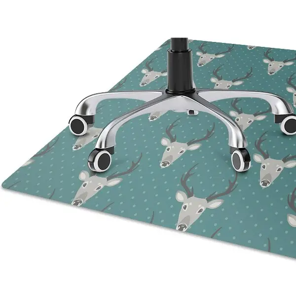 Tapis bureau Cerf gris
