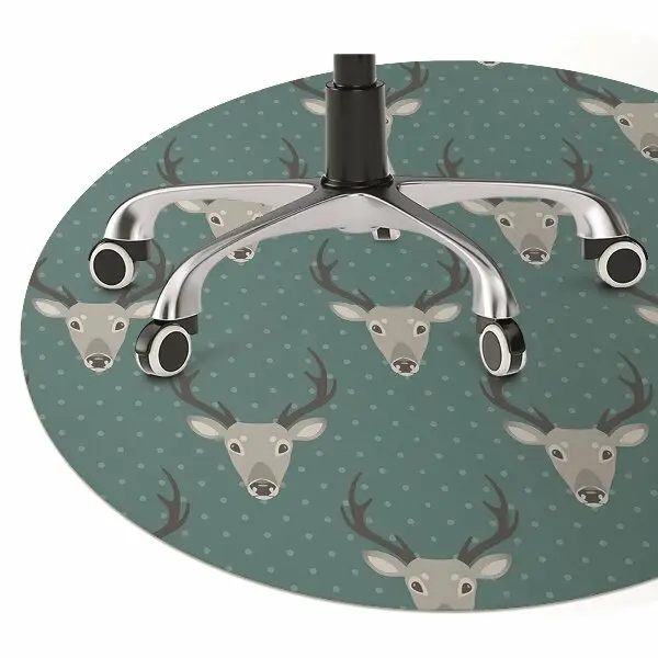 Tapis bureau Cerf gris