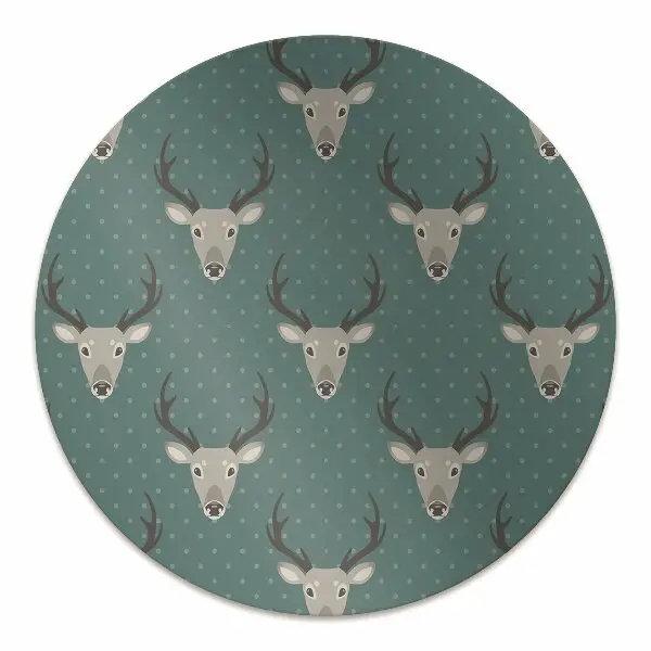 Tapis bureau Cerf gris