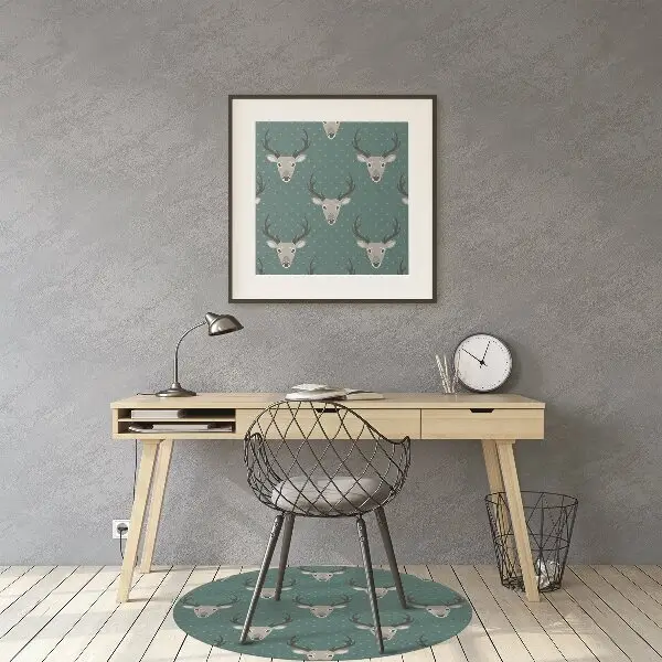 Tapis bureau Cerf gris