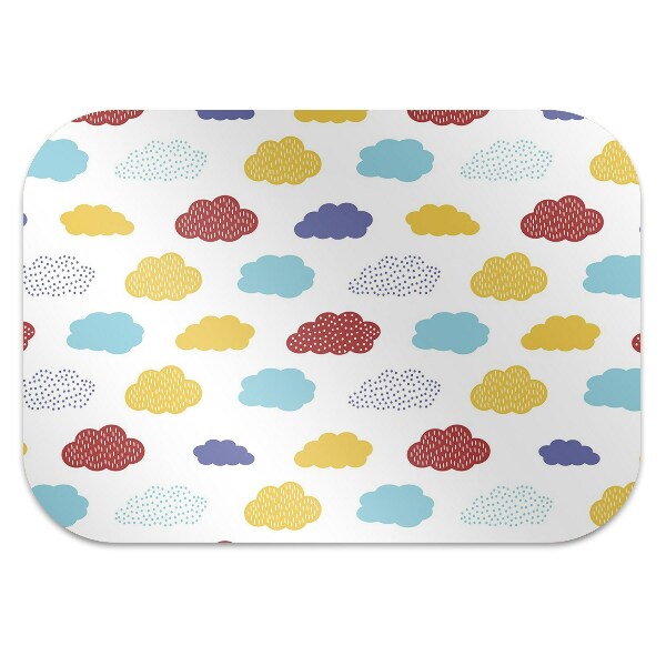 Tapis de chaise de bureau Nuages ​​colorés