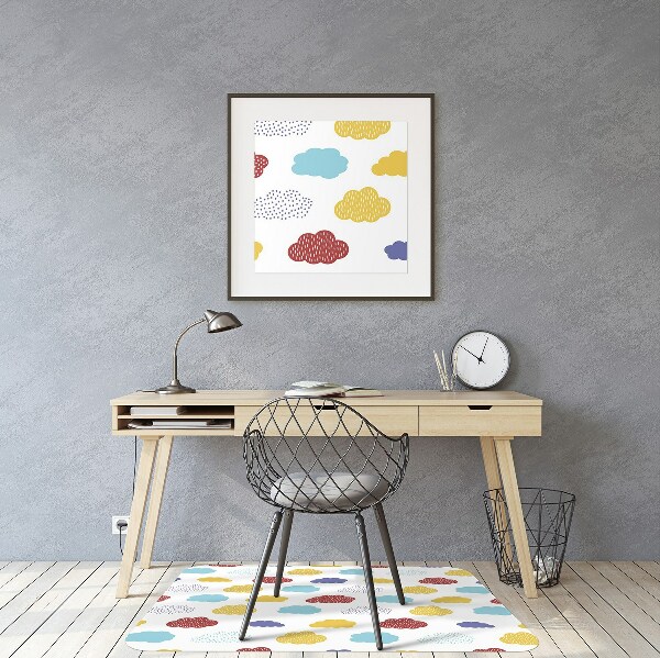 Tapis de chaise de bureau Nuages ​​colorés