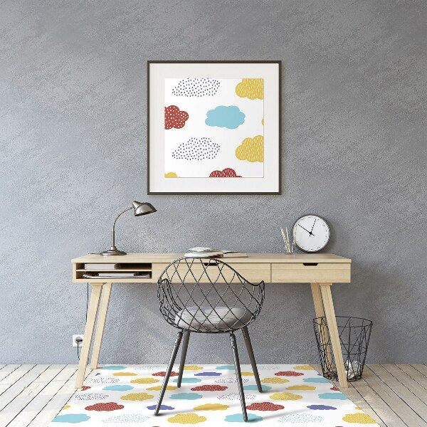 Tapis de chaise de bureau Nuages ​​colorés