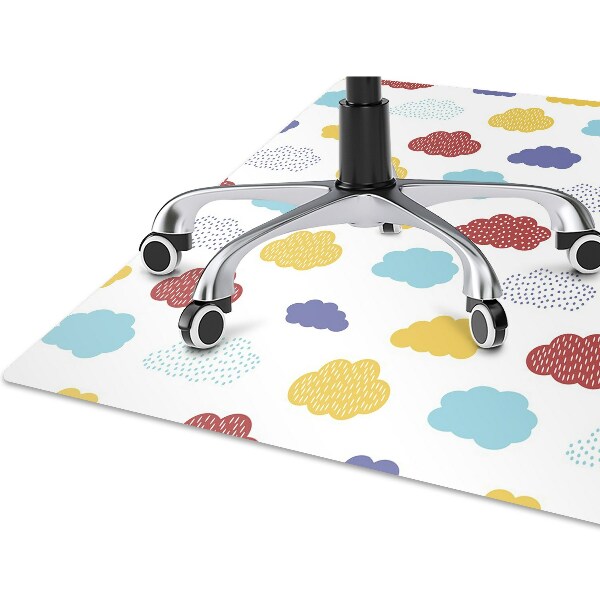 Tapis de chaise de bureau Nuages ​​colorés