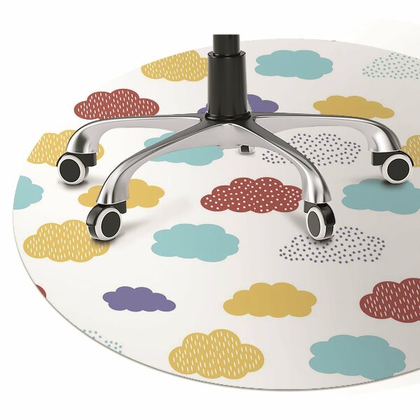 Tapis de chaise de bureau Nuages ​​colorés