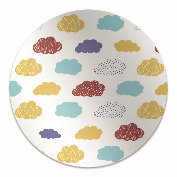 Tapis de chaise de bureau Nuages ​​colorés