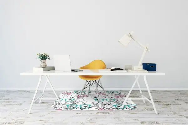 Tapis pour chaise de bureau Girafe hipster