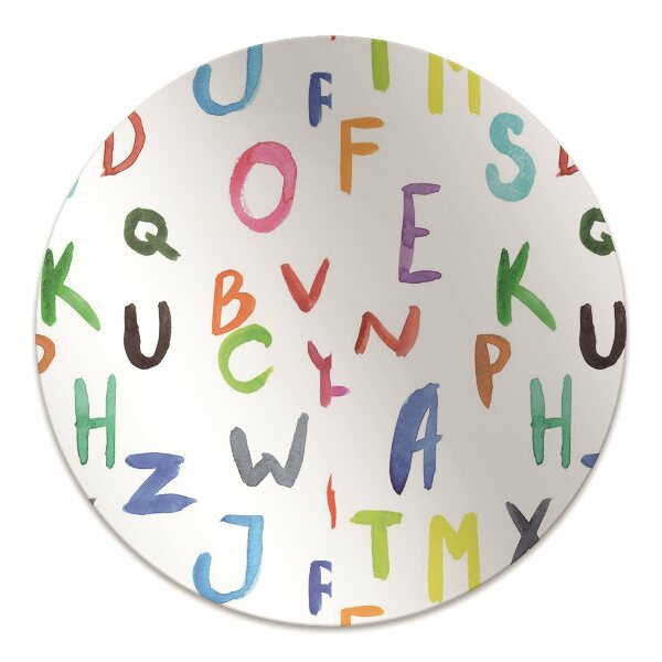 Tapis de chaise de bureau Lettres colorées