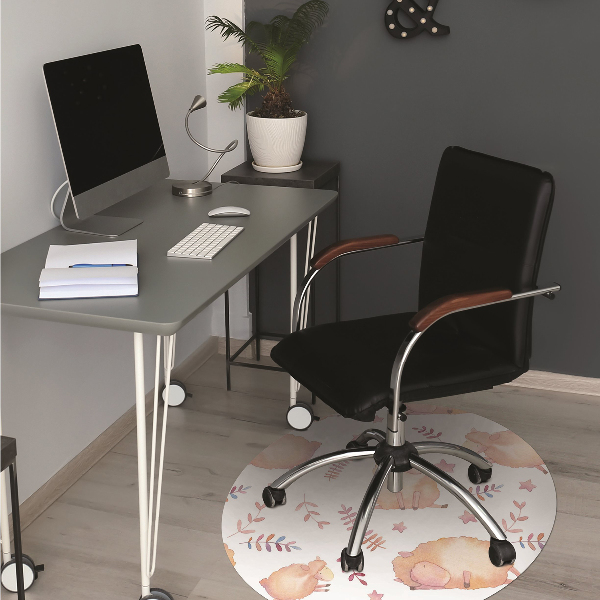 Tapis de chaise de bureau agneau
