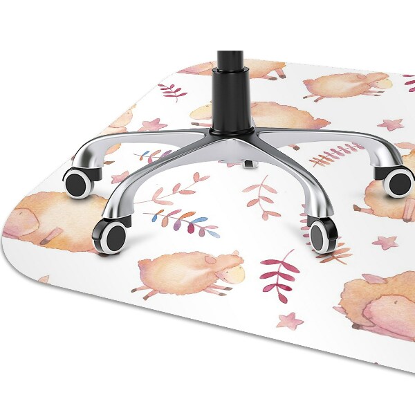 Tapis de chaise de bureau agneau