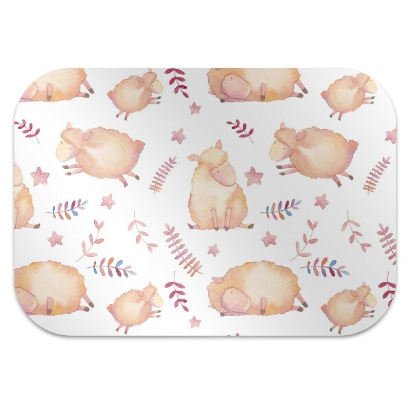 Tapis de chaise de bureau agneau