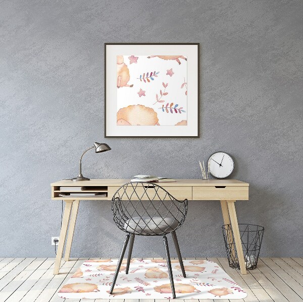 Tapis de chaise de bureau agneau