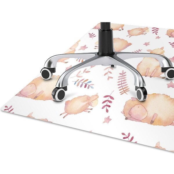 Tapis de chaise de bureau agneau