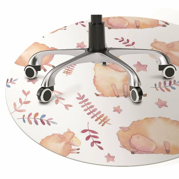 Tapis de chaise de bureau agneau