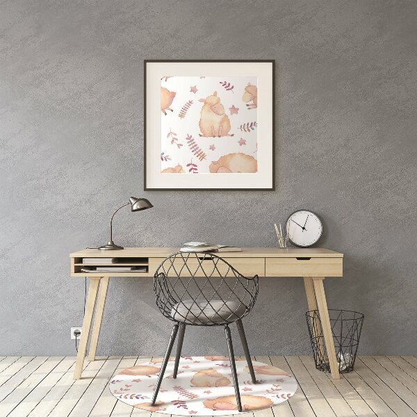 Tapis de chaise de bureau agneau