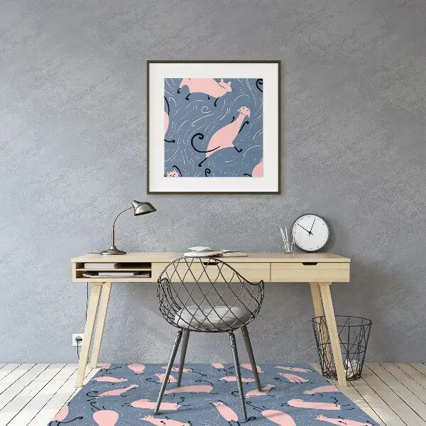 Tapis protège sol Chats de dessin animé