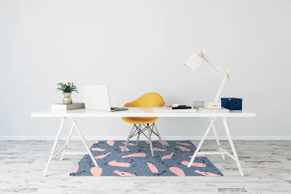 Tapis protège sol Chats de dessin animé