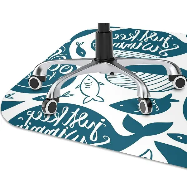Tapis pour chaise de bureau Baleine