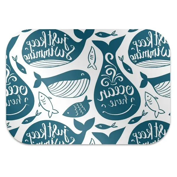 Tapis pour chaise de bureau Baleine