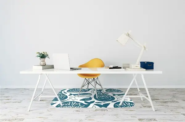 Tapis pour chaise de bureau Baleine