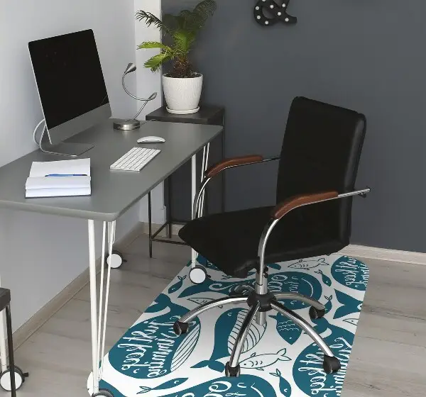 Tapis pour chaise de bureau Baleine
