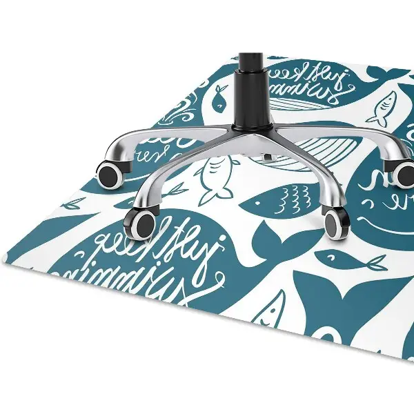 Tapis pour chaise de bureau Baleine