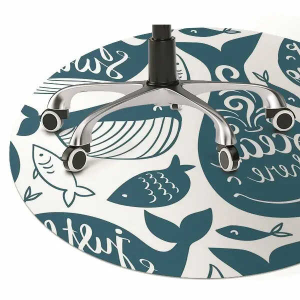 Tapis pour chaise de bureau Baleine