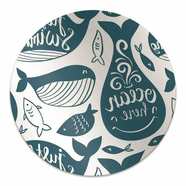 Tapis pour chaise de bureau Baleine