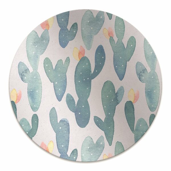 Tapis protège sol Cactus peints