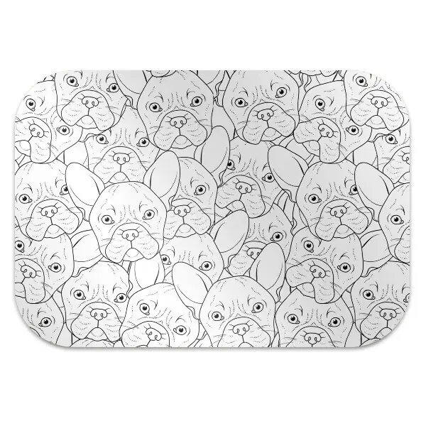 Tapis bureau Chien bulldog