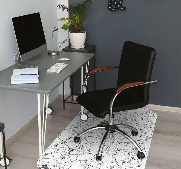 Tapis bureau Chien bulldog