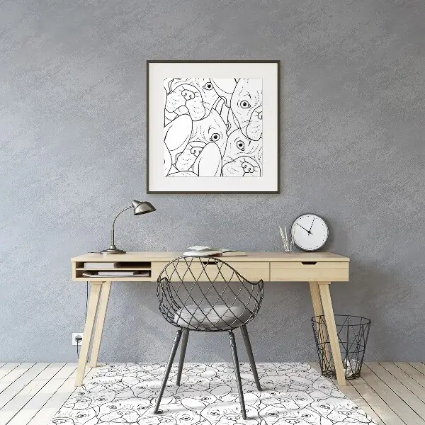 Tapis bureau Chien bulldog