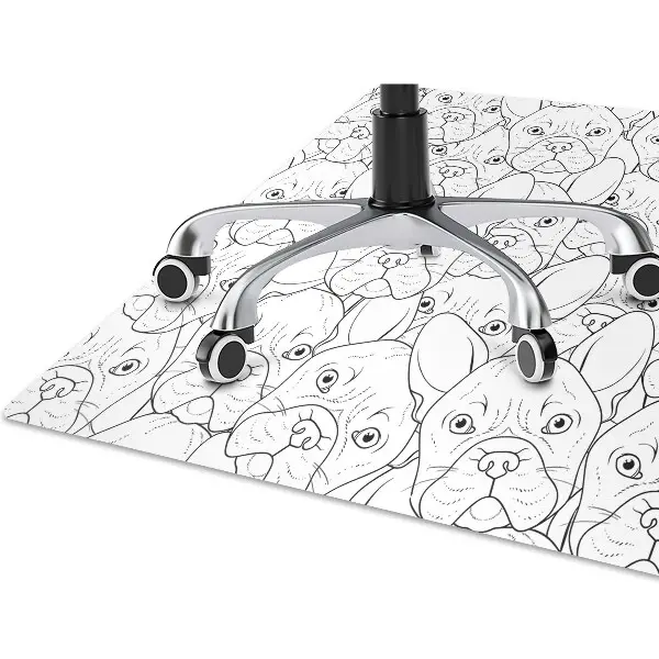 Tapis bureau Chien bulldog