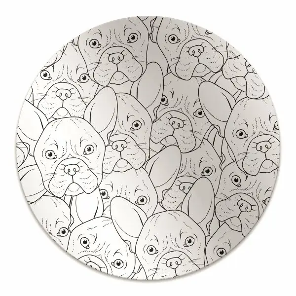 Tapis bureau Chien bulldog