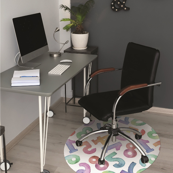 Tapis protège sol Lettres colorées