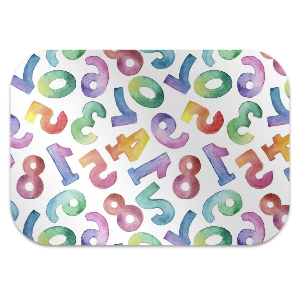 Tapis protège sol Lettres colorées