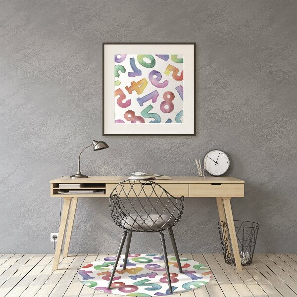 Tapis protège sol Lettres colorées