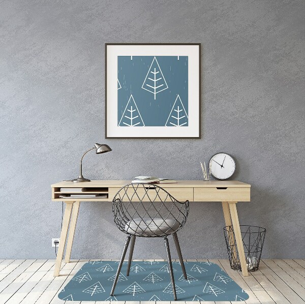 Tapis de chaise Forêt bleue