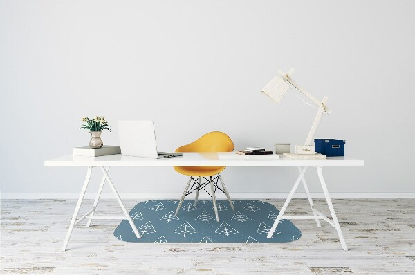 Tapis de chaise Forêt bleue