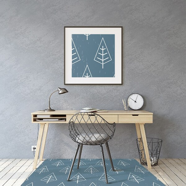Tapis de chaise Forêt bleue