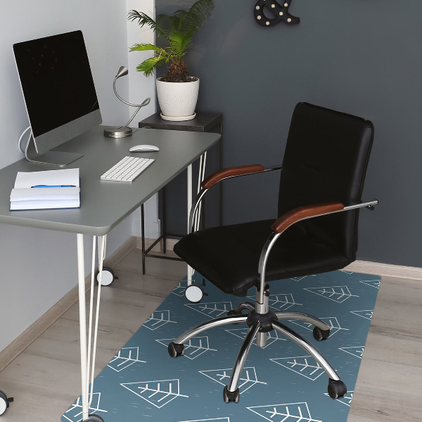 Tapis de chaise Forêt bleue