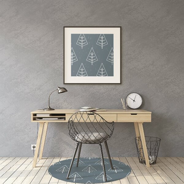 Tapis de chaise Forêt bleue