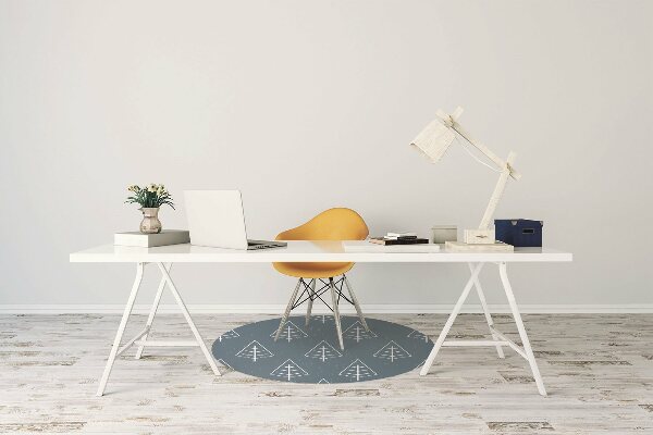 Tapis de chaise Forêt bleue