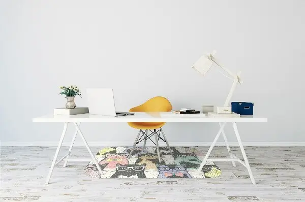 Tapis de chaise de bureau Chats
